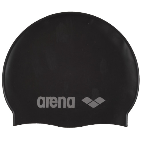 Bonnet de Natation Arena Classic Silicone Black Silver