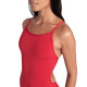 Maillot Femme ARENA SWIMSUIT LACE BACK SOLID RED WHITE