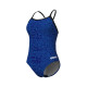 Maillot de Bain ARENA Femme SNAKESKIN SWIMSUIT LIGHTDROPBACKBLACK-TEAM ROYAL