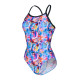 Maillot de Bain ARENA Femme MEMORIES SWIMSUIT LIGHTDROPMULTI VIOLET-BLACK