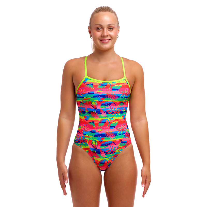 Maillot de bain femme Funkita Ladies Single Strap One Piece Free Foliage