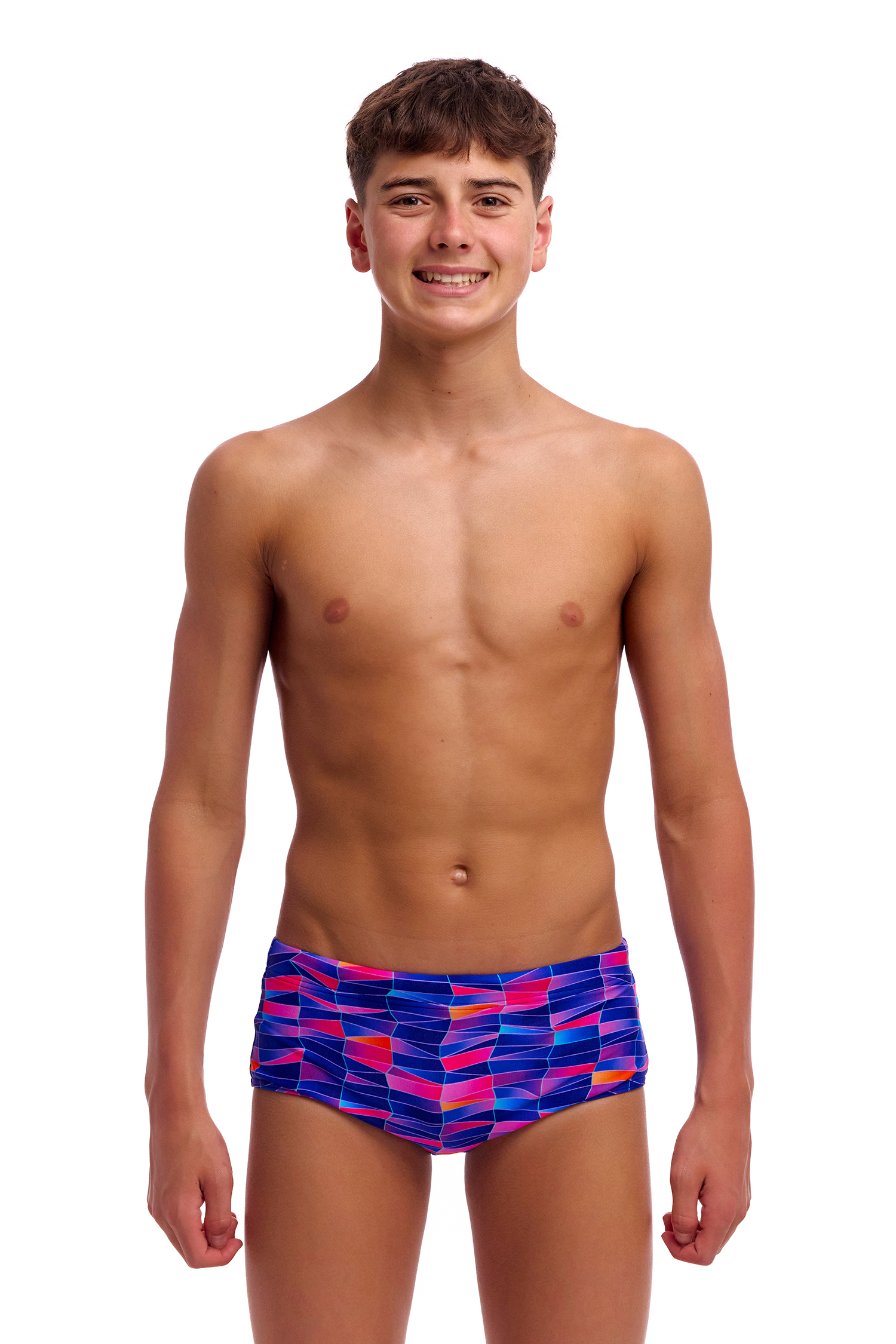 Maillot De Bain Garçon Sidewinder Funky Trunks – Caleçon Court 12 Cm, Résistant Chlore C-Infinity