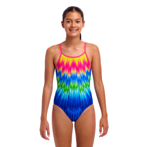 Maillot De Bain Fille Funkita Girl's Diamond Back One Piece Fly Time