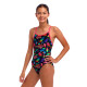 Maillot de bain fille Funkita Girl's Diamond Back One Piece Lost Leaf