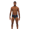 Maillot de Bain Homme ECO+ ML PRINT 13.5CM BRIEF BLA/YEL