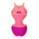 Maillot de Bain ARENA Femme ONE BIGLOGO ONE PIECE VERY FUCHSIA-FLUO ORANGE