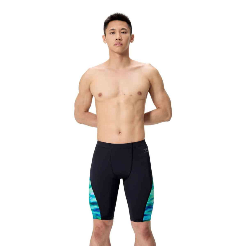Maillot de bain Homme Speedo Jammer Club Training Splice noir/vert