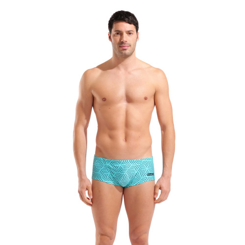 Maillot De Bain Homme Arena Allover Swim Low Waist Short Water Maze Multi