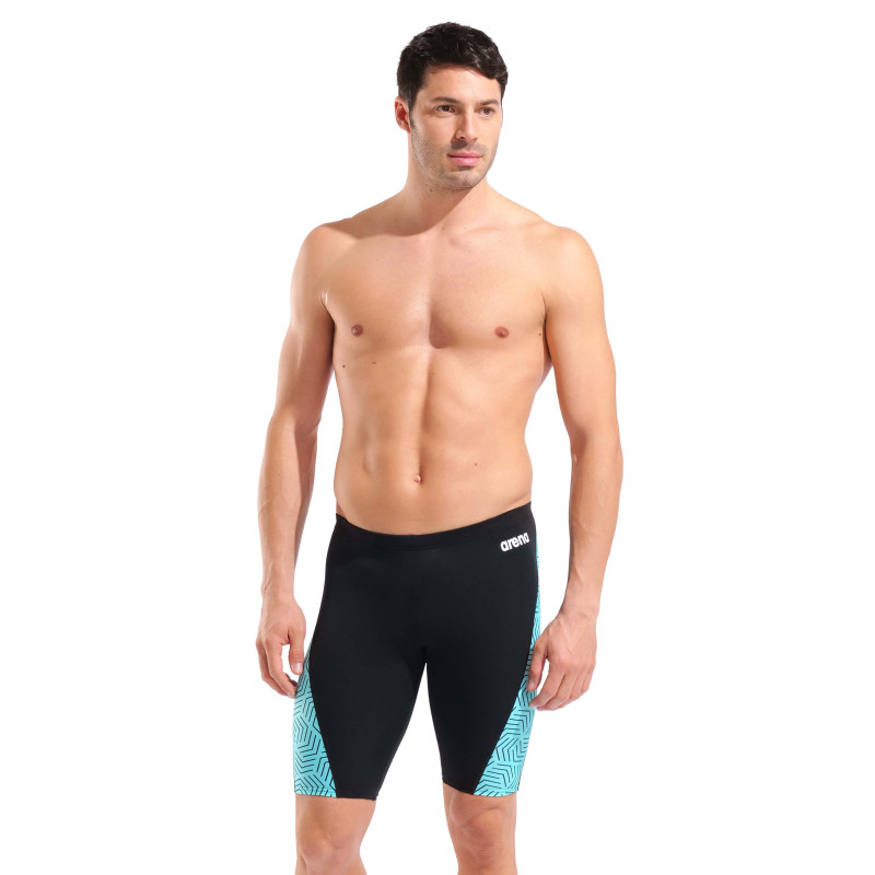 Maillot de bain Homme ARENA ALLOVER SWIM JAMMER BLACK-WATER MULTI
