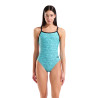 Maillot de bain Femme ARENA ALLOVER SWIMSUIT CHALLENGE BACK WATER MULTI-BLACK