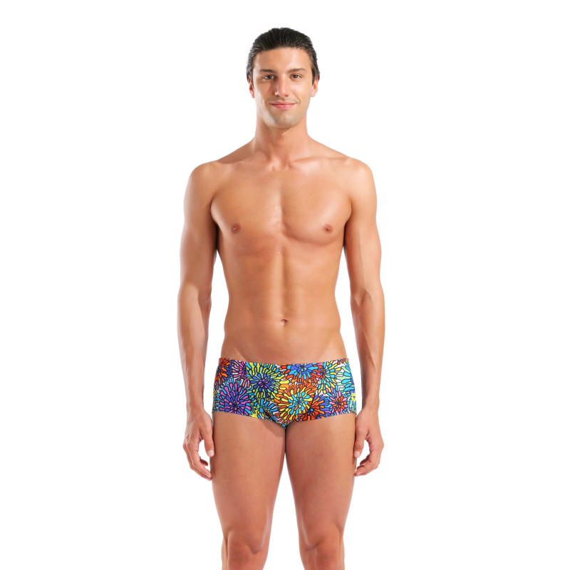 Maillot de bain Homme ARENA GARDEN SWIM LOW WAIST SHORT BLACK MULTI