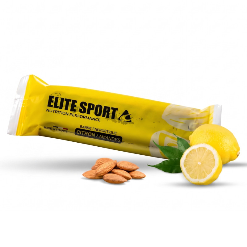 Barre énergétique naturelle Citron Amandes