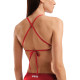 Haut de Bikini Natation Femme Arena Team Swim Top Tie Back Solid Red White