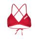 Haut de Bikini Natation Femme Arena Team Swim Top Tie Back Solid Red White