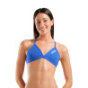 Haut de Bikini Natation Femme Arena Team Swim Top Tie Back Solid Royal White