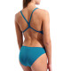 Maillot De Bain Femme Team Swimsuit Challenge Solid Blue Cosmo Artic Lime