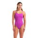 Arena Femme Swimsuit Challenge Solid Very Fuchsia Team Green
