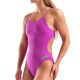 Arena Femme Swimsuit Challenge Solid Very Fuchsia Team Green
