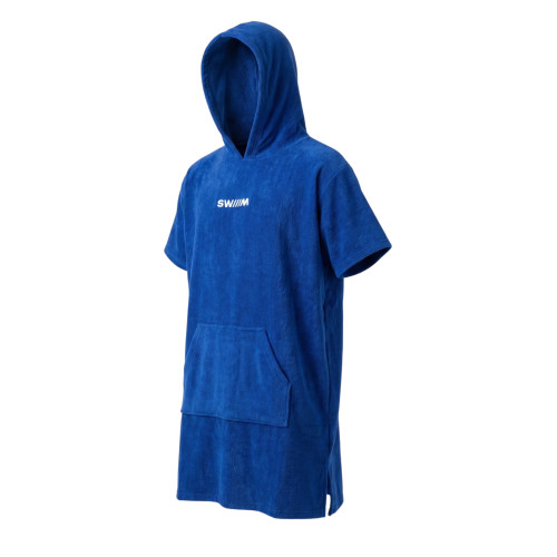 Poncho Éponge Enfant Bleu Royal