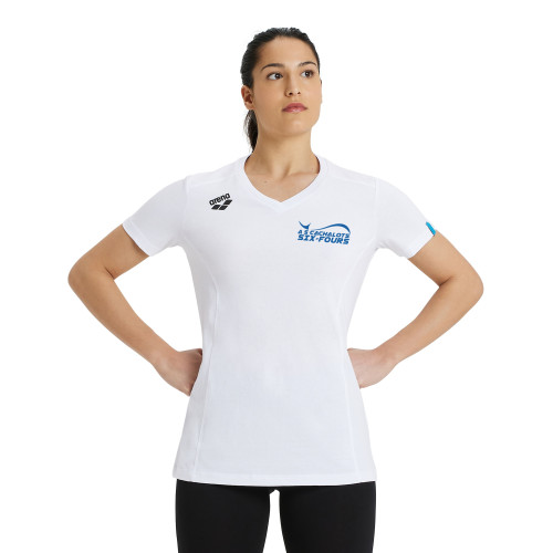 Tee-Shirt Femme - AS Cachalots Six Fours - Blanc