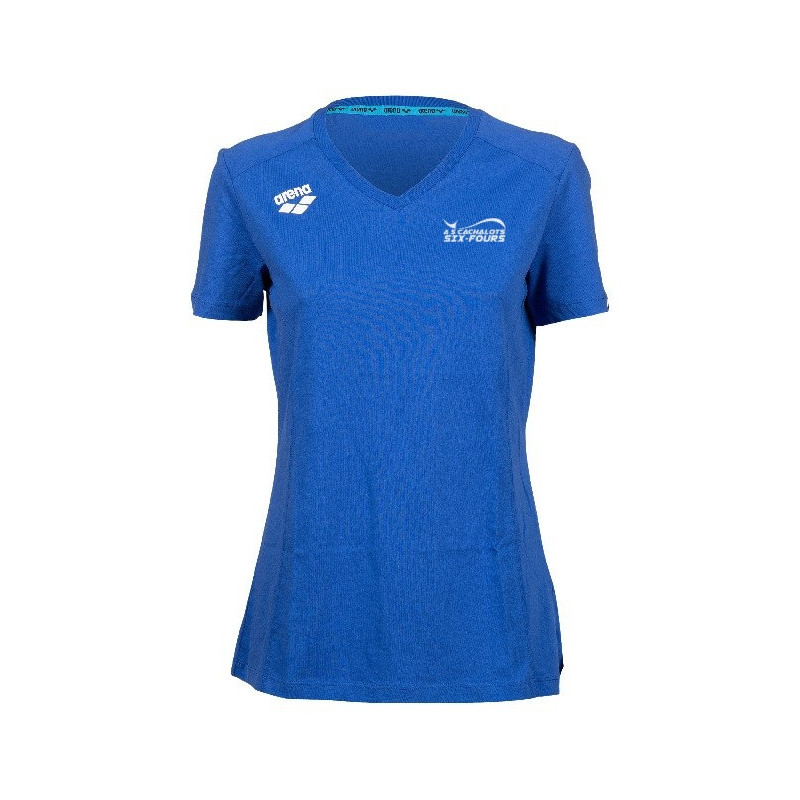 Tee-Shirt Femme - AS Cachalots Six Fours - Bleu