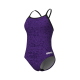Maillot de bain 1 pièce femme Arena Snakeskin dos Lightdrop - Black-Team Purple