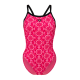 Maillot de bain 1 pièce femme Arena Floral dos Challenge - Pink Multi-Black