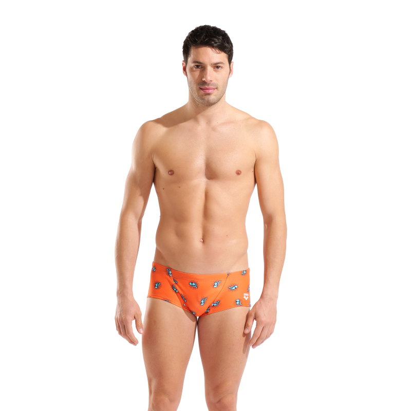 Boxer de bain homme Arena Yee-Ha taille basse - Orange Multi