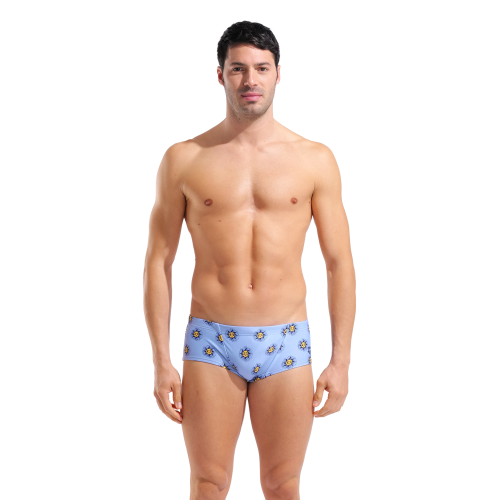 Boxer de bain homme Arena Sunny taille basse - Light Blue Multi
