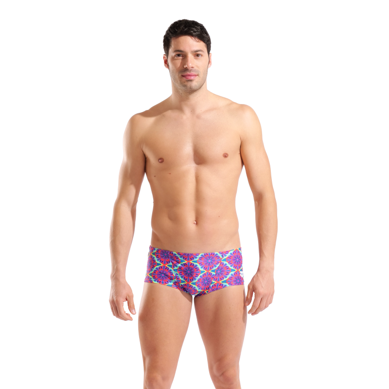 Boxer de bain homme Arena Floral taille basse - Violet Multi