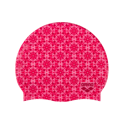 Bonnet de bain silicone imprimé Arena Print 2 - Arena Floral Pink
