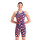 Combinaison de natation femme Arena Powerskin Air3 LE Dos Fermé - Red-White-Blue