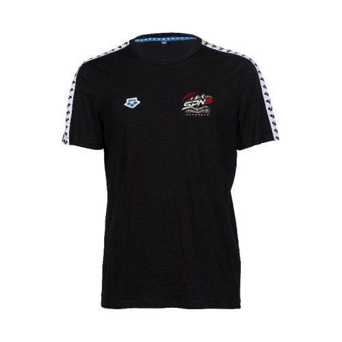 Tee Shirt Arena Team Saverdun Pyrénées Natation Sauvetage - Noir