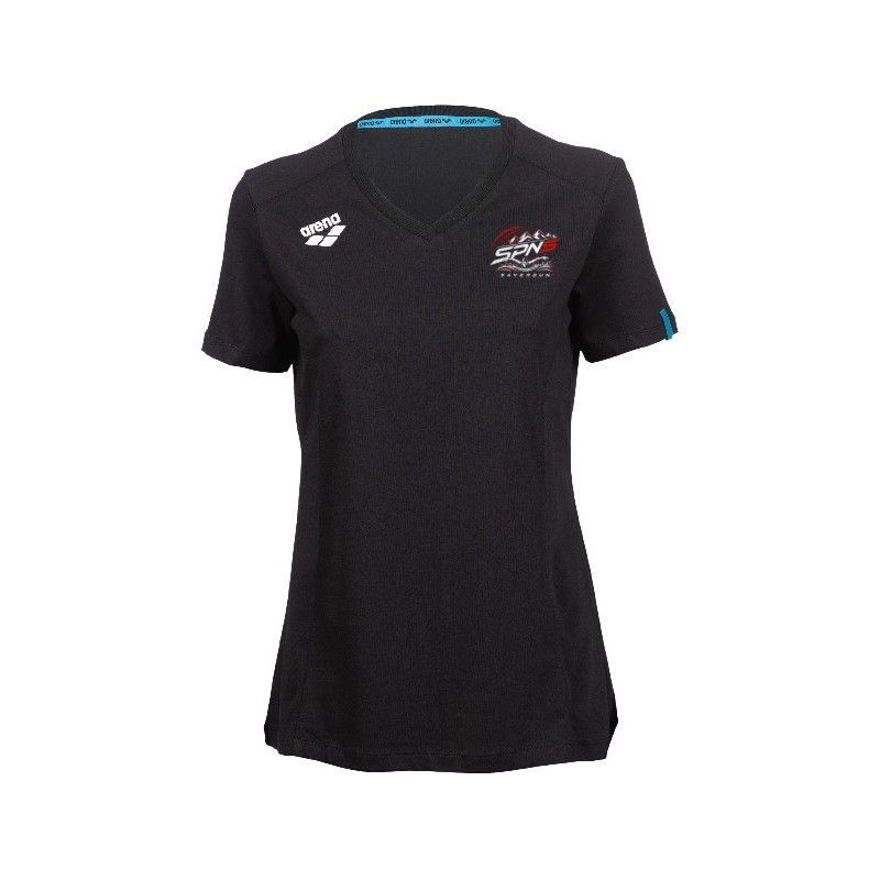 Tee-Shirt Femme - Saverdun Pyrénées Natation Sauvetage - Noir