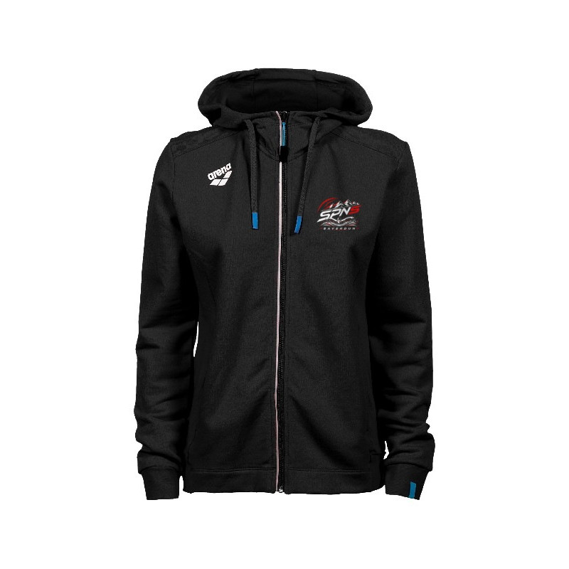 Veste à Capuche Femme - Saverdun Pyrénées Natation Sauvetage - Noir