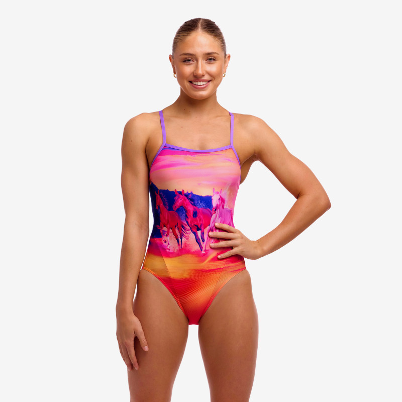 Maillot de bain 1 pièce Femme - Funkita Single Strap - Go Riding